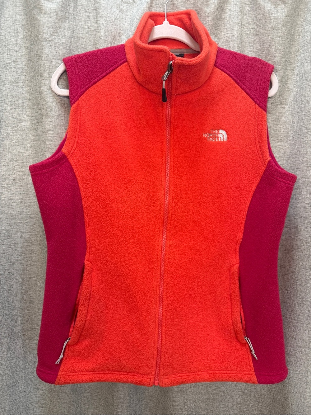 The North Face Orange & Pink Women's Fleece Vest
